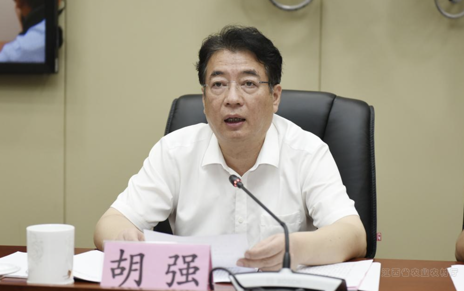 江西省政协原党组成员、副主席胡强接受审查调查